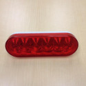 Tail Light 6" Oval LED Red Sealed