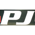 Decal  "PJ" Letters Small  White 3" H