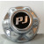 Chrome 6 Lug Hub Cover w/ PJ Logo