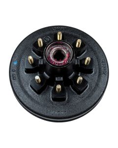 Lippert 12" RV Brake Drum Hub Assembly for 7,000-lb. Axle - 8 on 6.5", 1/2" Stud (Fully Assembled)