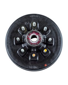 Lippert RV Brake Drum Hub Assembly for 7,000-lb. Axle - 8 on 6.5", 9/16" Stud (Fully Assembled)