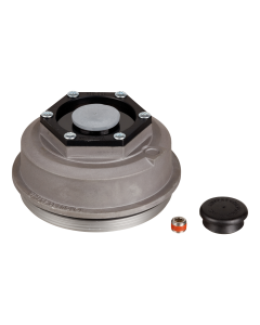 Lippert Trailer Axle Oil and Dust Cap with Set Screw - 10,000 to 16,000 lbs. Black
