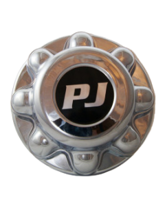 Chrome 8 Lug Hub Cover w/PJ Logo