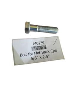 Bolt for Flat Back Coupler 5/8" x 2.5"