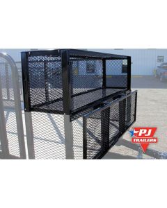 Mesh Box 77" Landscape Trailer Black