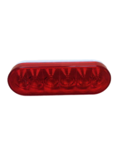 Tail Light 6" Oval LED Red Sealed