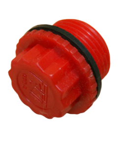 Plug, plastic 3/4" with gasket - KTI