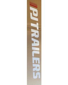 New PJ Neck 3'' Decal White