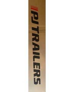 New PJ Neck 2'' Decal Black